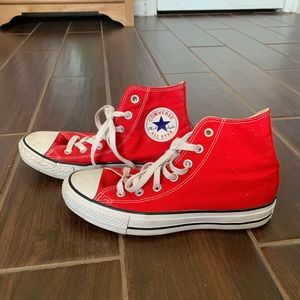 Red High Top Converse